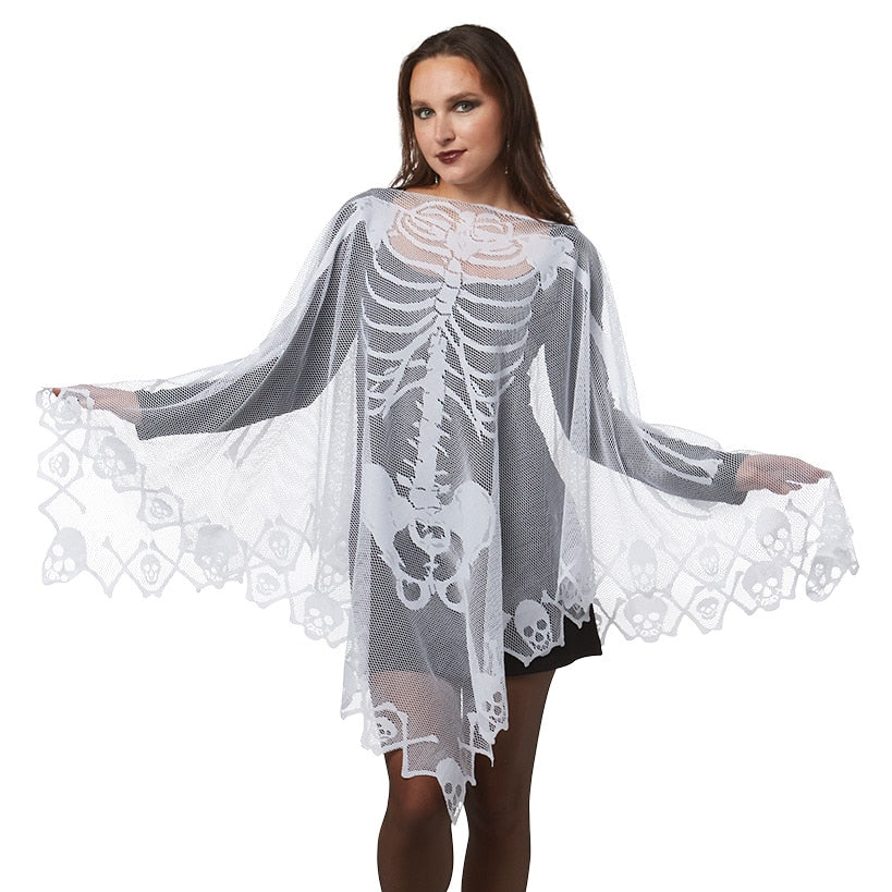 Lace Halloween Poncho