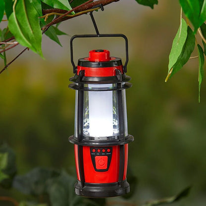 LED Lantern with FM Radio & Pullout Flashlight
