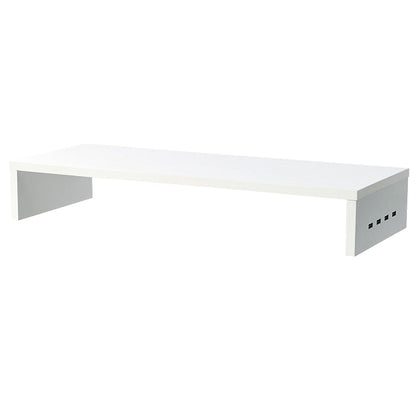 Monitor Stand Wooden Riser 4 USB 2.0 Charging Ports Black Or White