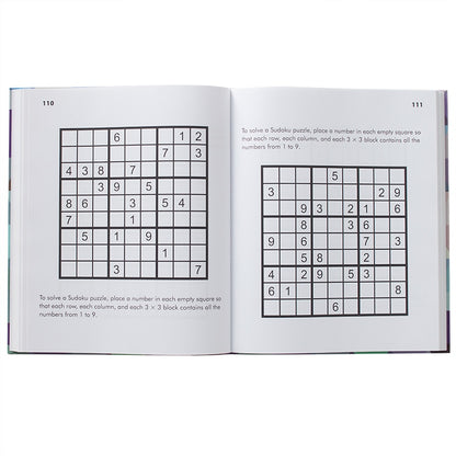 Large Print Word Search or Sudoku Puzzle Books