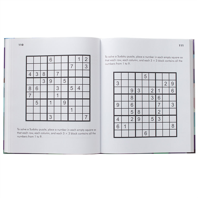Large Print Word Search or Sudoku Puzzle Books