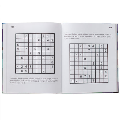 Large Print Word Search or Sudoku Puzzle Books