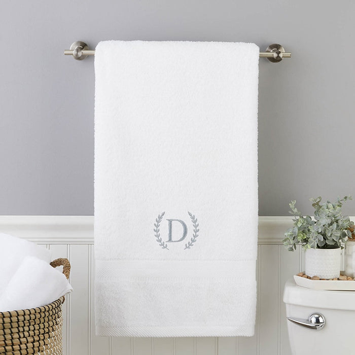 Personalized Embroidered White Bath Towels LTD Commodities