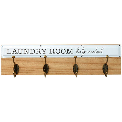 Humorous Laundry Room Wall Décor - Laundry Hooks, Schedule, or Sign