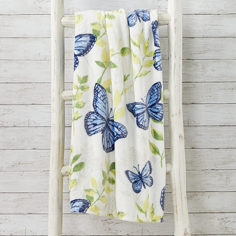 Lavender Luster Butterfly Throw