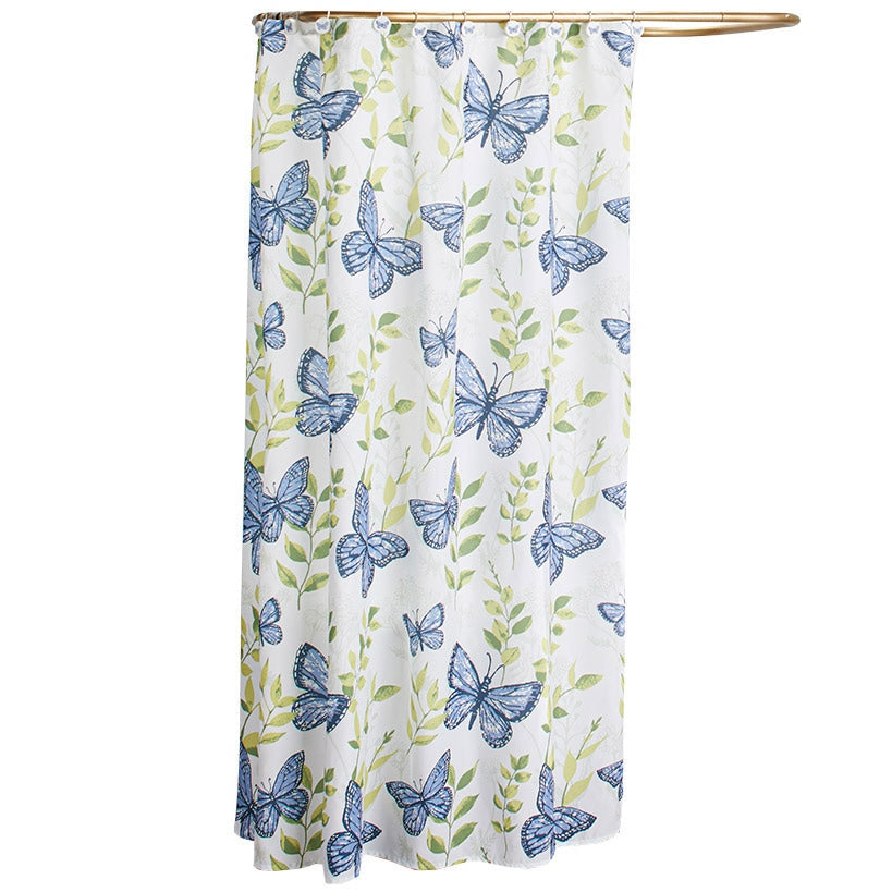 Lavender Luster Butterfly Valance or Shower Hooks Set of 12