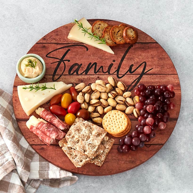 Wood Sentiment Printed 12" Kitchen Countertop Lazy Susan#select-item_family