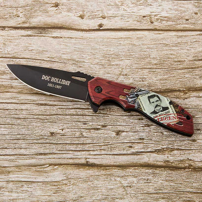 Folding Knife - Legends Of The West, Spring-Assisted, Drop Point Blade