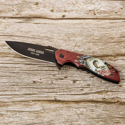 Folding Knife - Legends Of The West, Spring-Assisted, Drop Point Blade