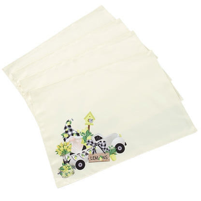 Lemon Gnome Set of 4 Placemats