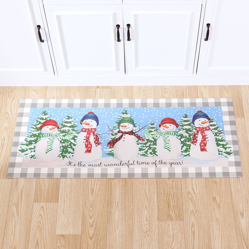 Let It Snow Kitchen Accent or Runner Rug