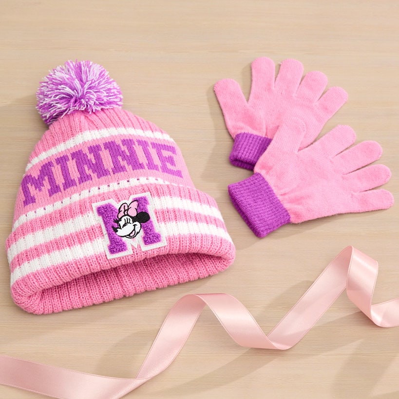 Kid's Beanie and Glove Matching Gift Set - Minnie Mouse or Paw Patrol#select-set_minnie