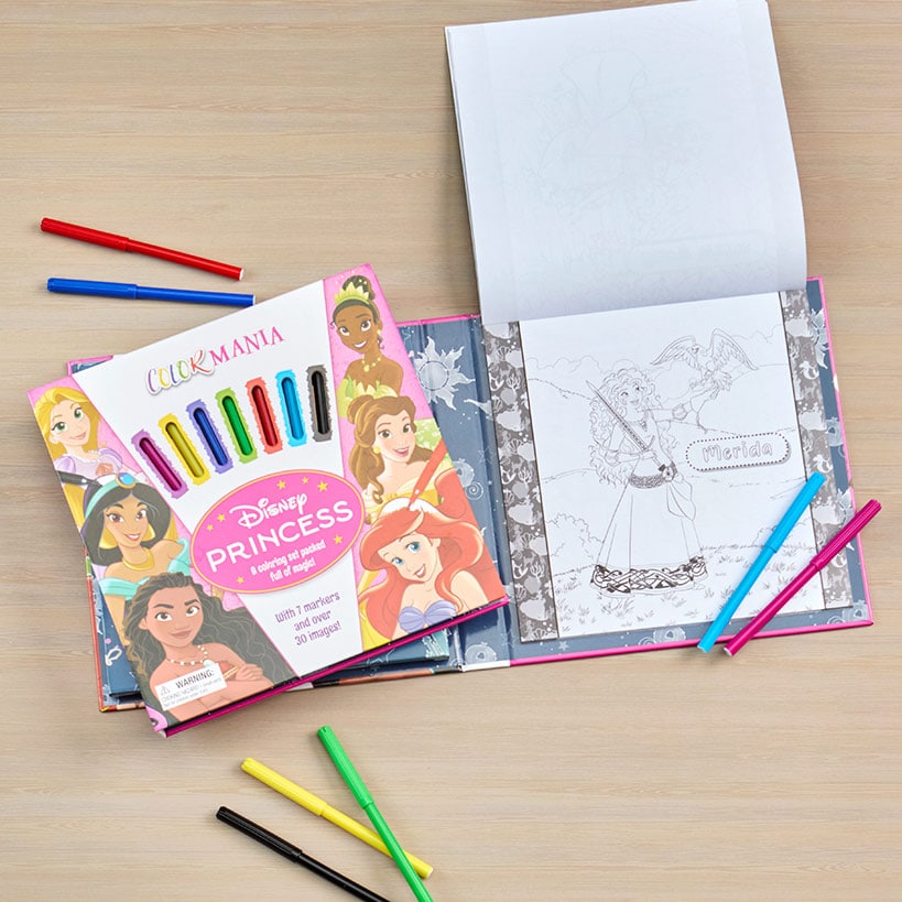 Favorite Characters Colormania with Felt Pens Princess Mickey or Spider-Man#select-character_disney-princess