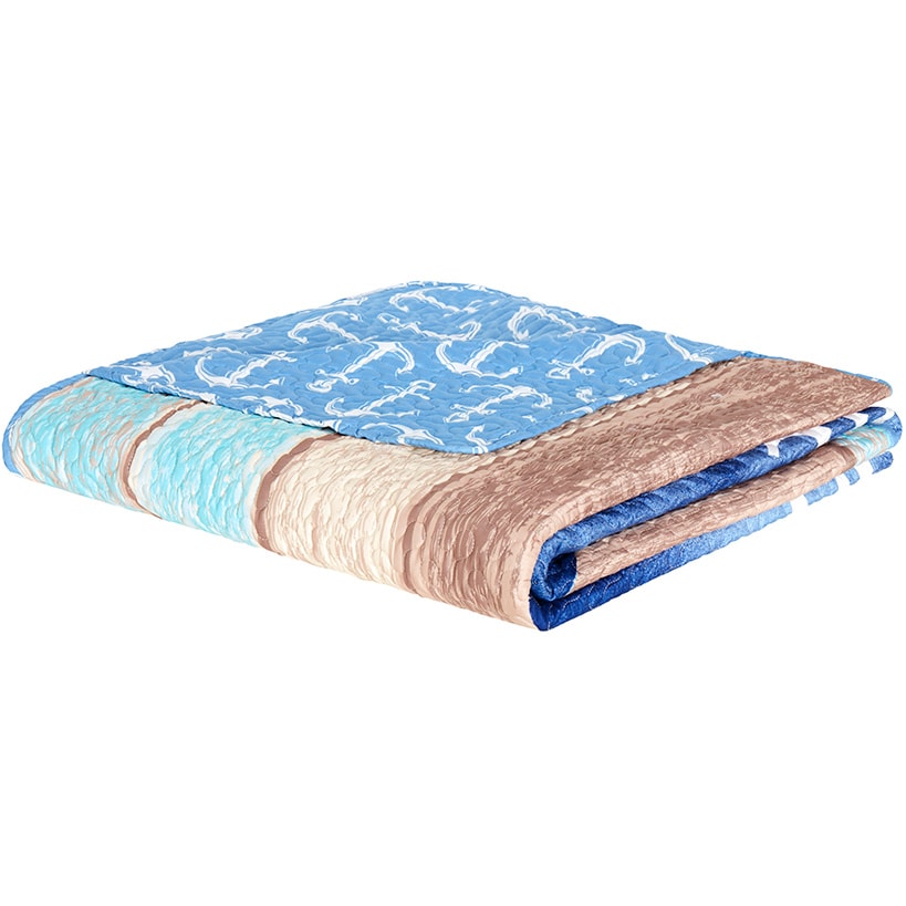 Life Love Lake Reversible Full/Queen or King Quilt, Sham, Decorative Pillow
