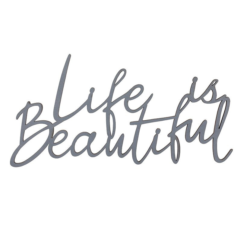 Life is Beautiful Wood Plaque