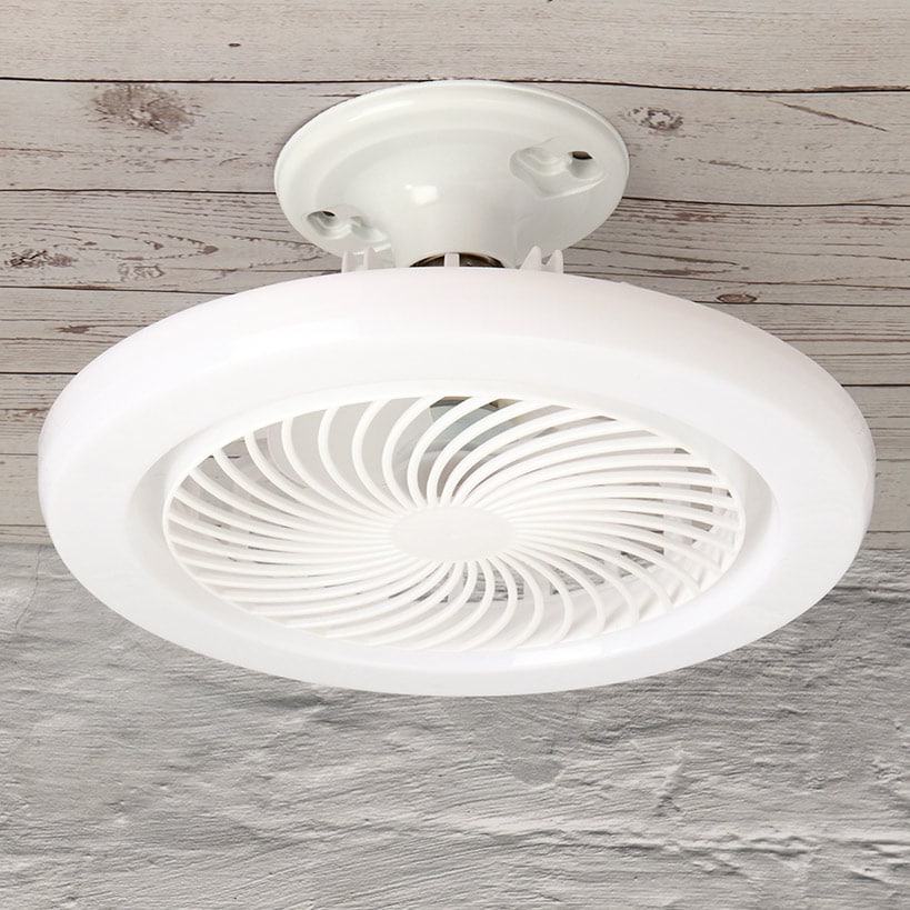 Light Socket Ceiling Fan With LED Light And Remote For Indoor Use