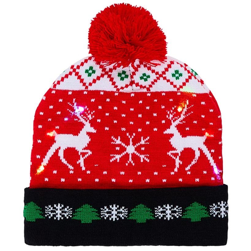 Light-Up Christmas Cap