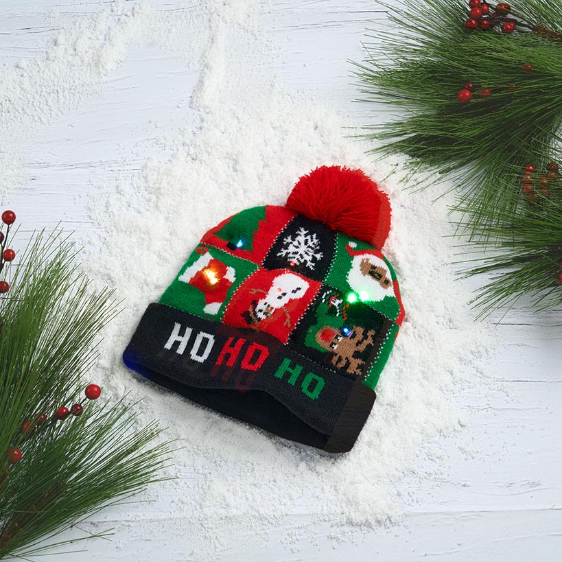 Light-Up Christmas Cap