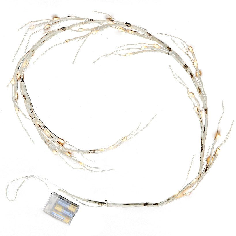 Lighted Winter Birch Garland
