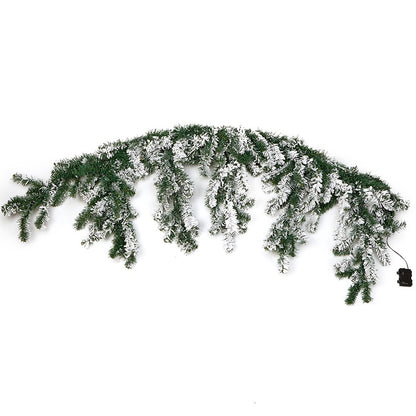 Lighted Cascading Mantel Sprays