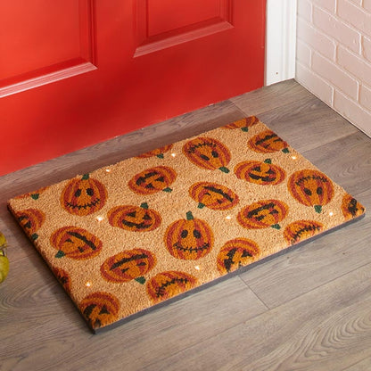 Halloween LED Lighted Coir Doormats