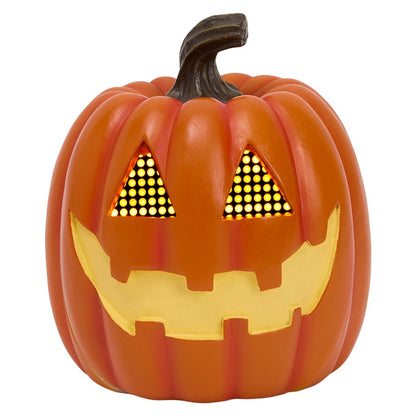 Halloween Jack-O'-Lantern Or Skull Tabletop Decor Animated LED Eyes