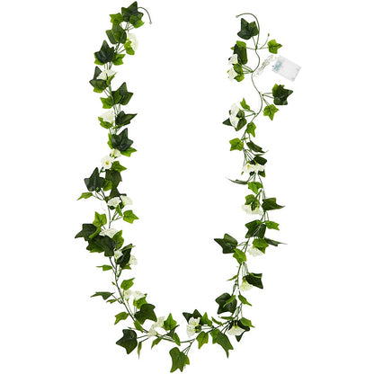 Lighted Flower Garland - Pink, Sunflower, or White Flower