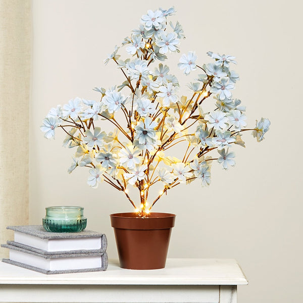 Lighted Flower Table Trees - Blue, Blush, or Pink | LTD Commodities
