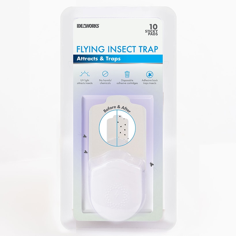 Lighted AC Insect Trap For Indoors With UV Light And Chemical Free