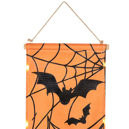 Festive Lighted Gnome Halloween Porch Banner