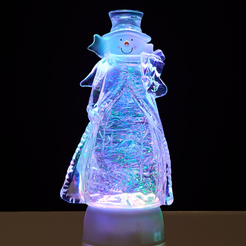 Lighted Snow Blowing Holiday Figures