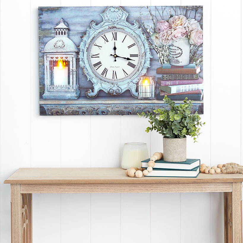 Themed Lighted Clock Wall Art#select-clock_candle