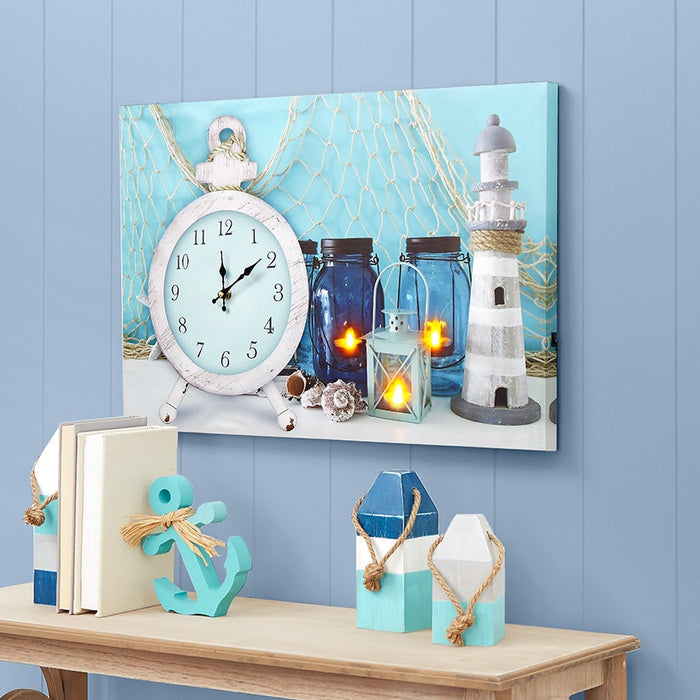 Themed Lighted Clock Wall Art | LTD Commodities