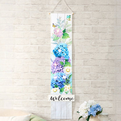 LED Lighted Welcome Banner - Flower or Patriotic 46" Length
