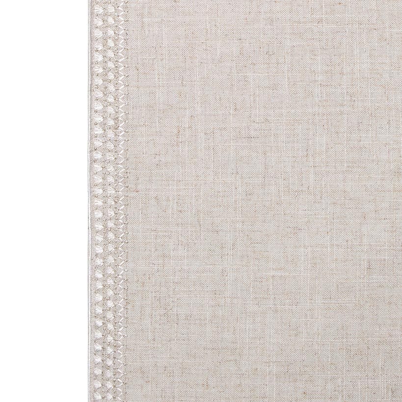 Linen Hemstitch Border Runner 14" x 54"