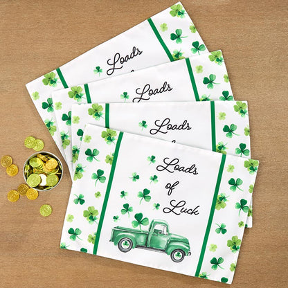 St Patrick's Day Loads of Luck Table Runner and Set of 4 Placemats