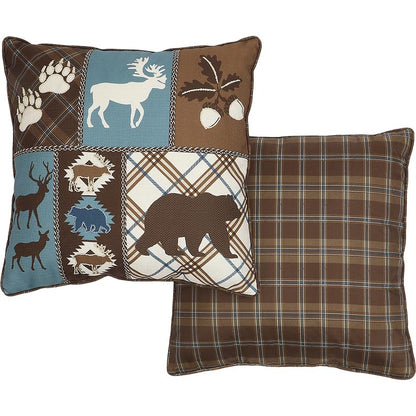 Lodge Embroidered Decorative Pillow