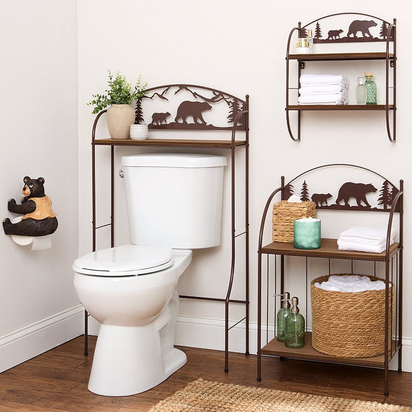 Rustic Lodge Bear Toilet Paper Holder