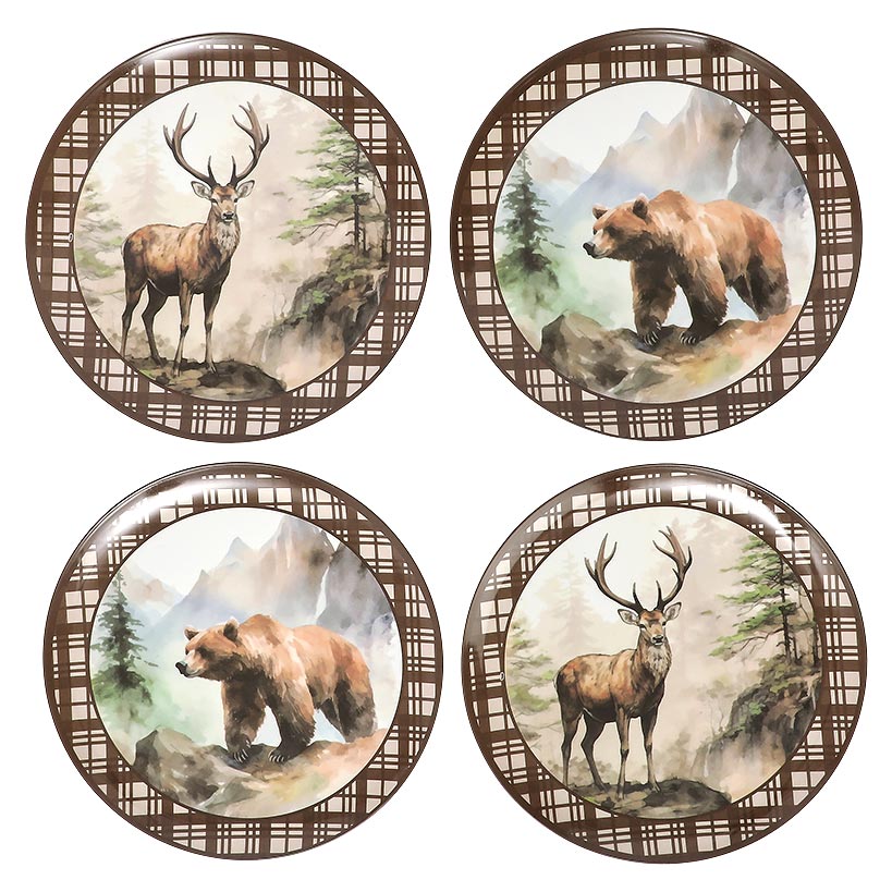Enchanting Lodge Luxe Wilderness Dinner Plates - Set of 4