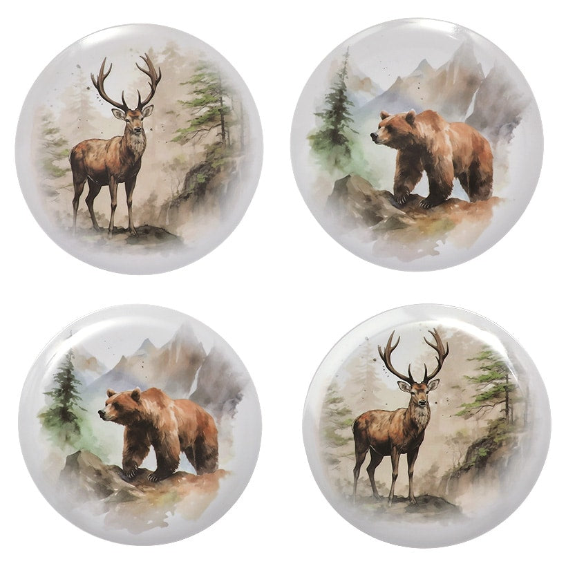 Enchanting Lodge Luxe Wilderness Salad Plates - Set of 4