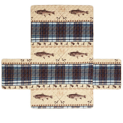 Fly Fishing Quilted Furniture Cover Chair, Loveseat, or Sofa