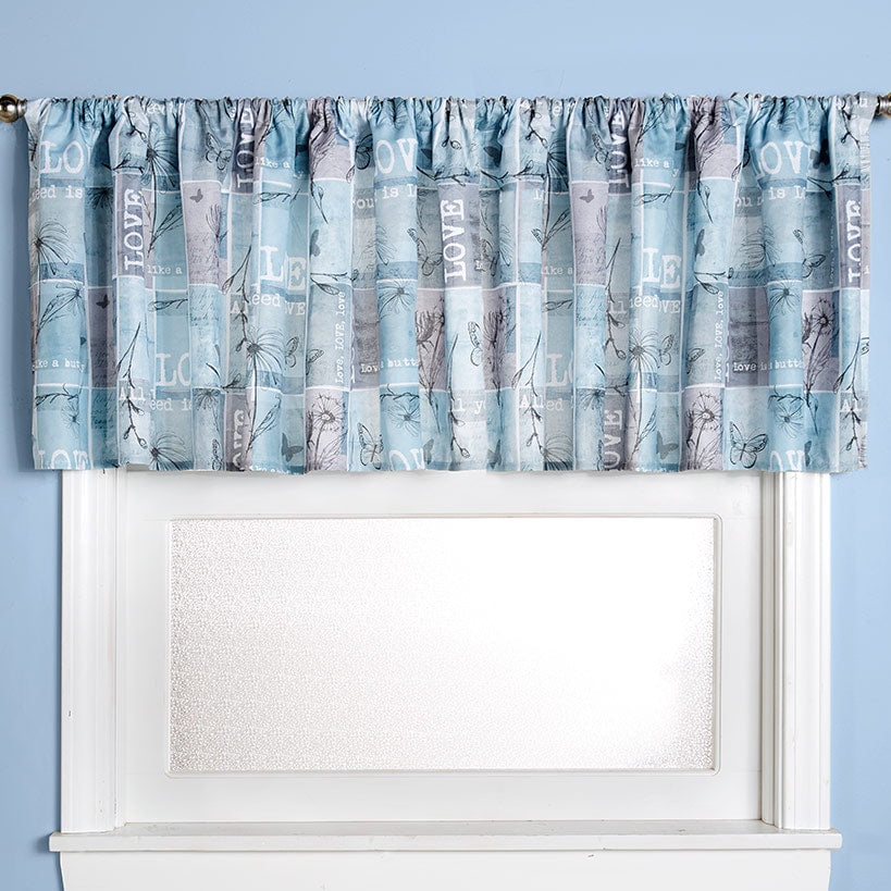 Love Is Bathroom Valance or Shower Hooks Set of 12
