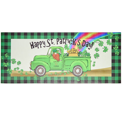 St Patrick's Day Kitchen Comfort Runner Rug Lucky Farms