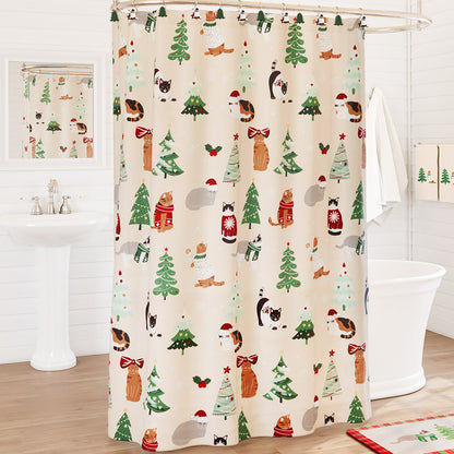 Merry Catmas Shower Curtain
