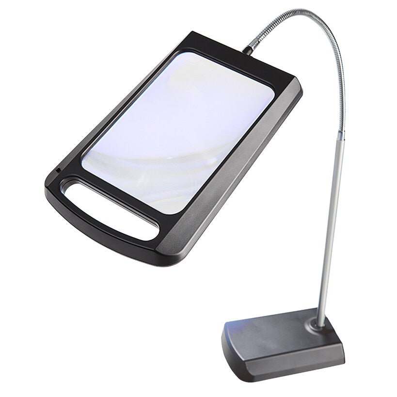 3X Magnification LED Reading Floor Lamp 34" Tall Batery Operated