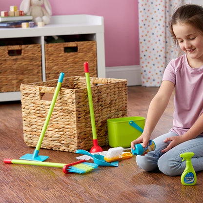 Kids' Cleaning Fun Play Set - 8 Colorful Pieces for Imaginative Play
