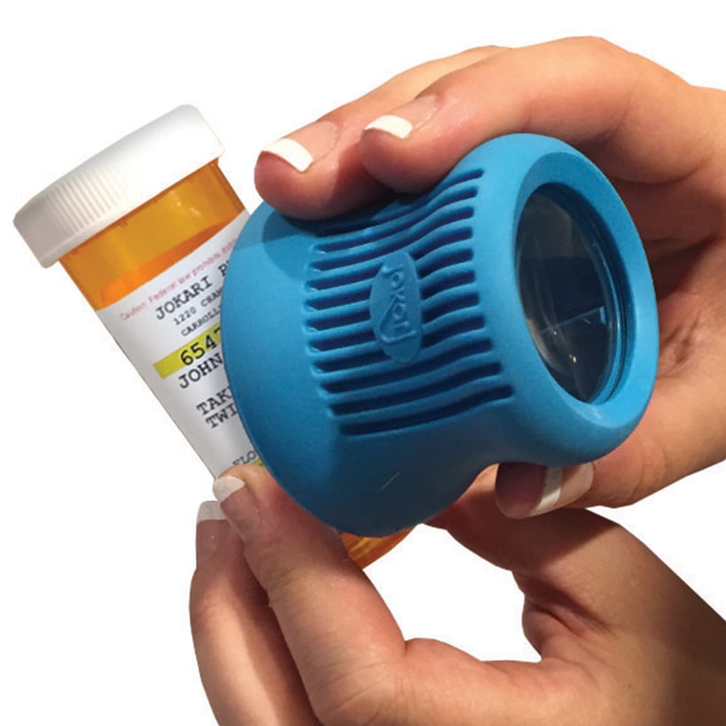 Jokari Easy Open Prescription Medicine Bottle Opener and Magnifying Glass