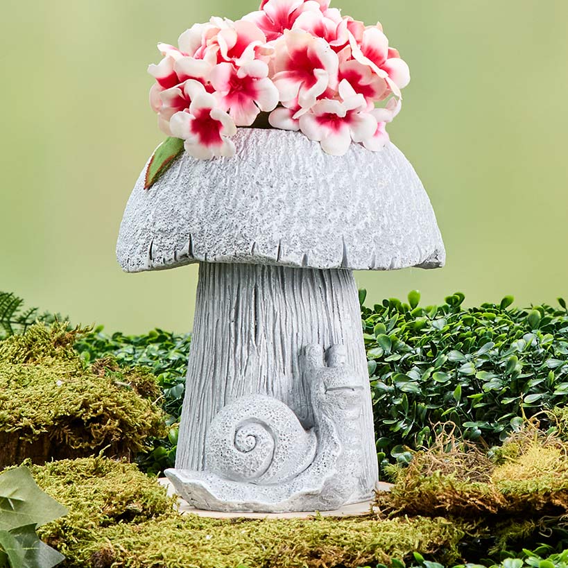 Mushroom Planter Gray Large Medium or Small Garden#select-size_medium