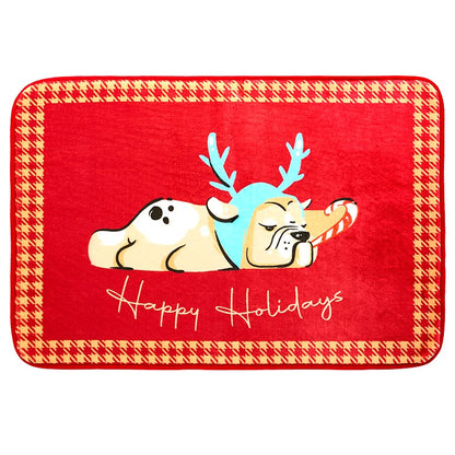 Christmas Dogs Shower Curtain, Bath Rug, Hand Towels, Valance, or Hooks