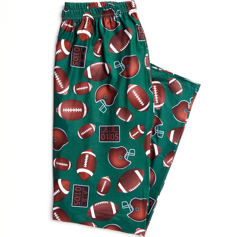 Men's Printed Pajama Lounge Pants#select-design_football
